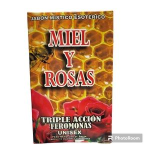 Rose honey esoteric bar soap/ jabon esoterico miel y rosas